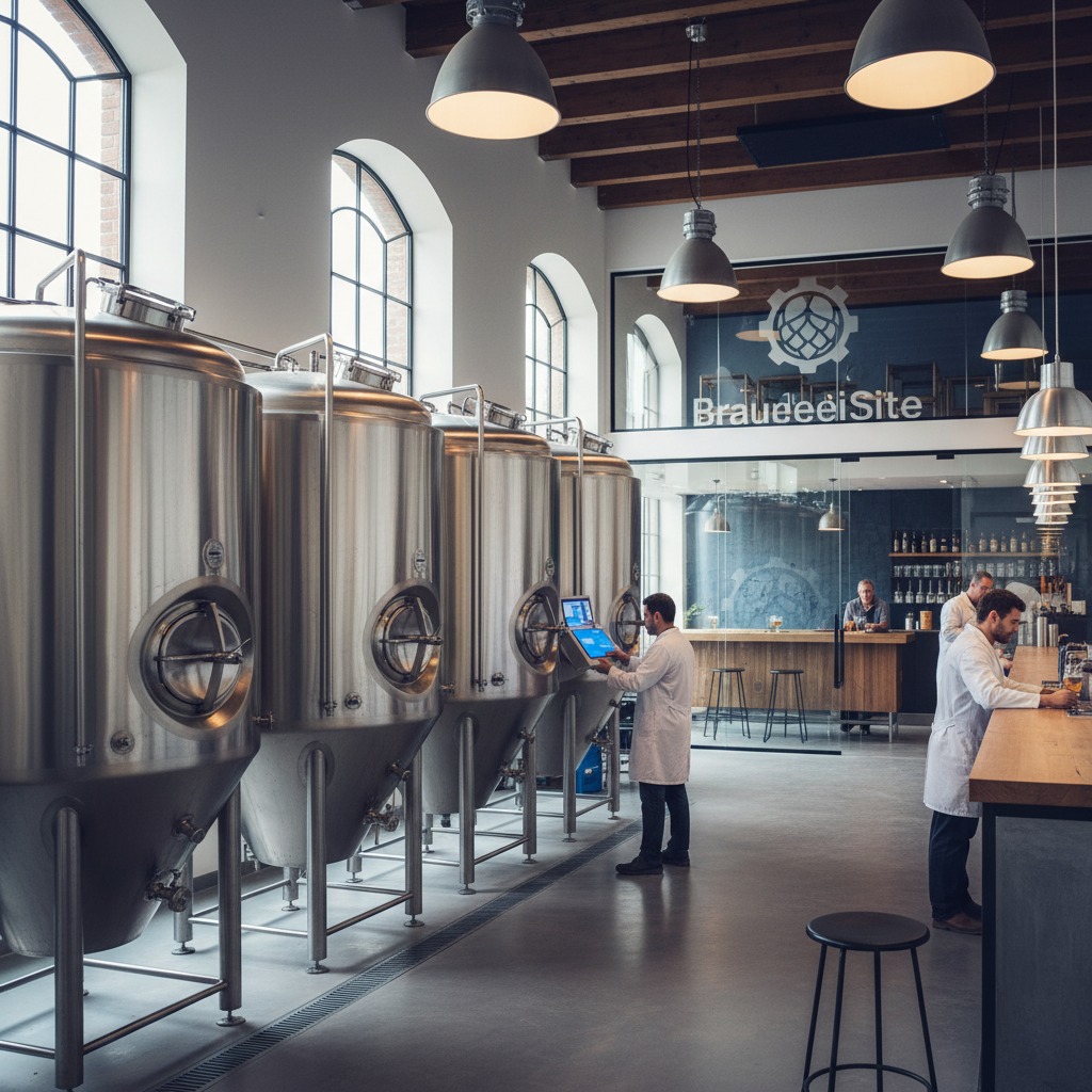 Braumeister bei der Arbeit